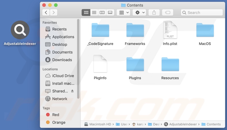 AdjustableIndexer adware install folder