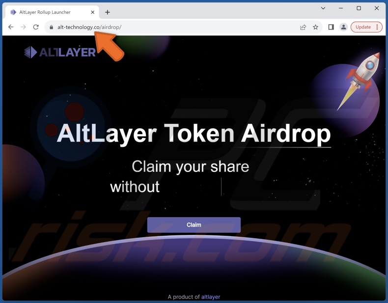AltLayer Token Airdrop scam