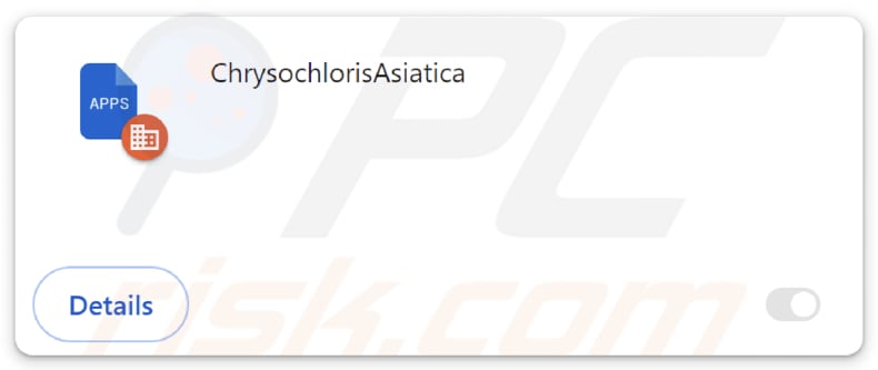 ChrysochlorisAsiatica malicious extension