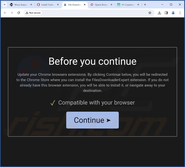 Website used to promote Mycool search browser hijacker
