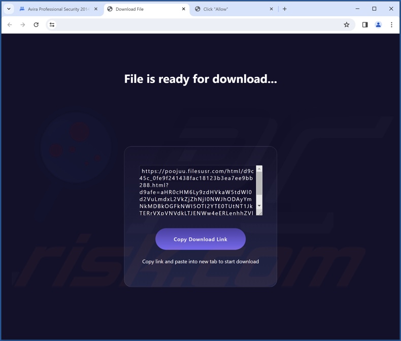 Website used to promote VBMarker PUA installer