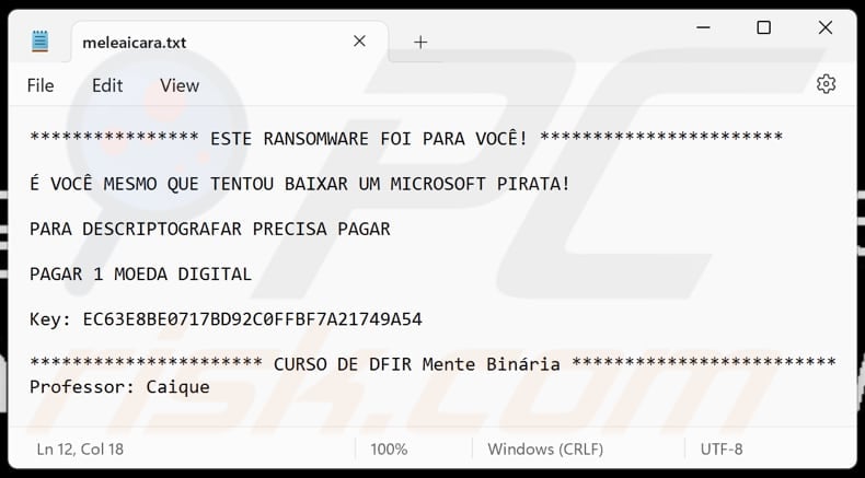 cursoDFIR ransomware text file (meleaicara.txt)