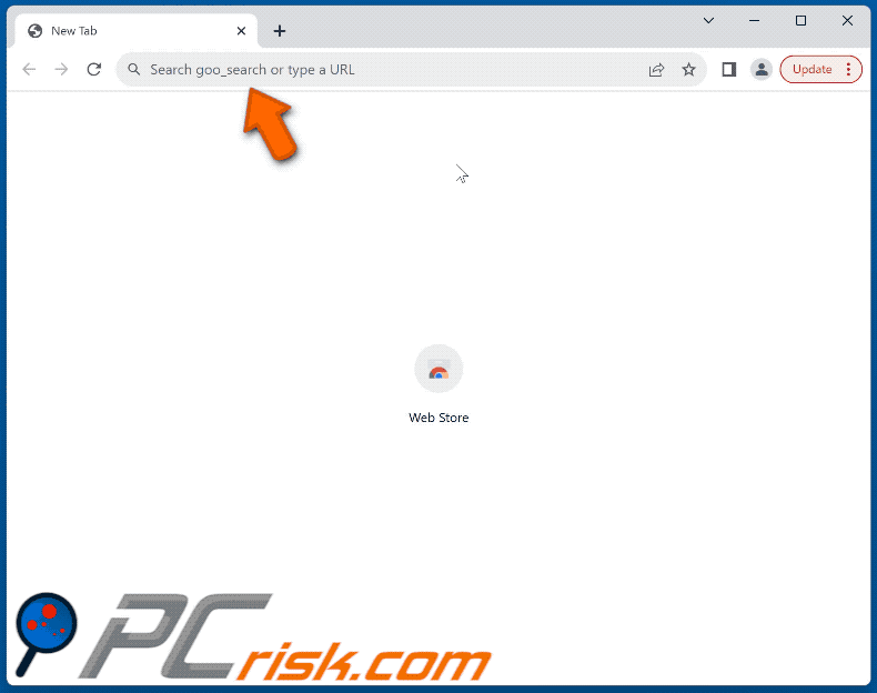 finderssearching.com redirecting to Google (GIF)