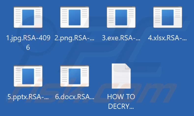 Files encrypted by RSA-4096 ransomware (.RSA-4096 extension)