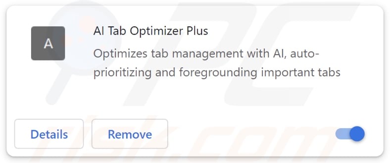 AI Tab Optimizer Plus browser extension