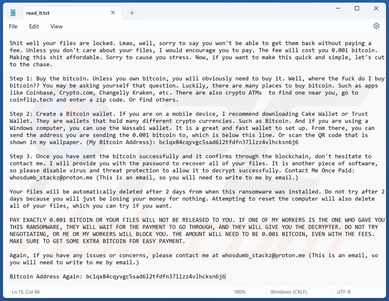 DumbStackz ransomware ransom note (read_it.txt)