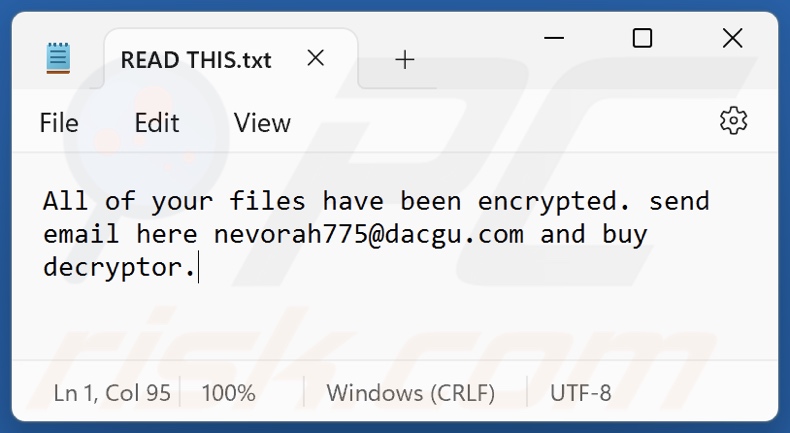 Rincrypt ransomware ransom note (READ THIS.txt)