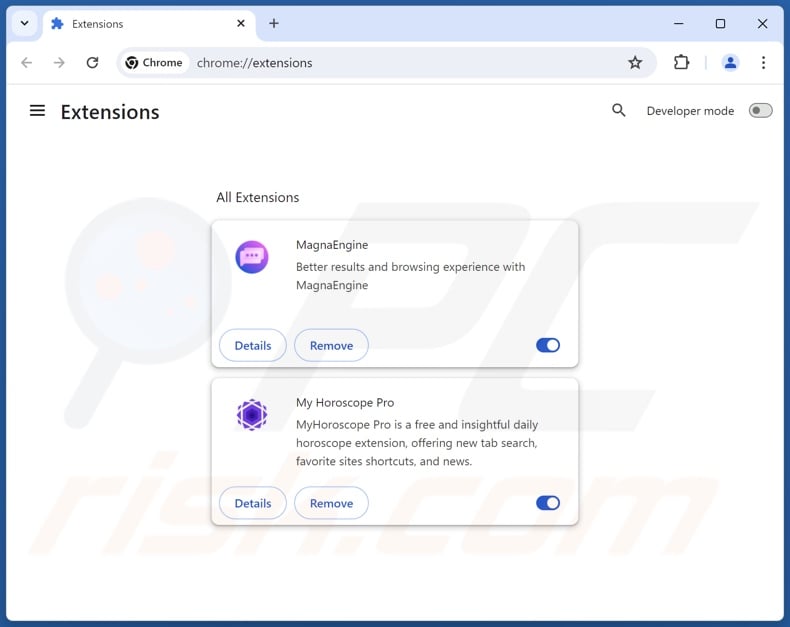 Removing malicious Google Chrome extensions