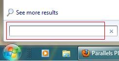 Windows 7 search box