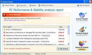 system repair fake