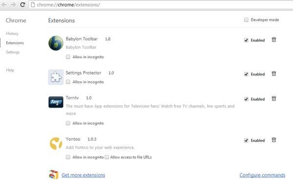 torntv adware google chrome