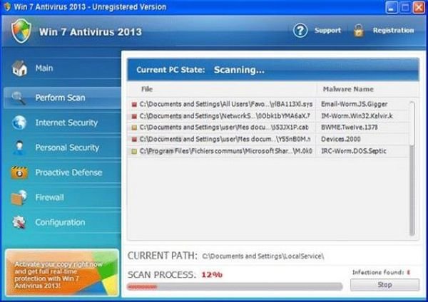 win 7 antivirus 2013