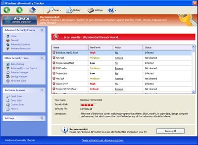 Windows Abnormality Checker