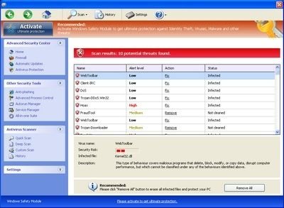 Windows Advanced User Patch rogue screenshot