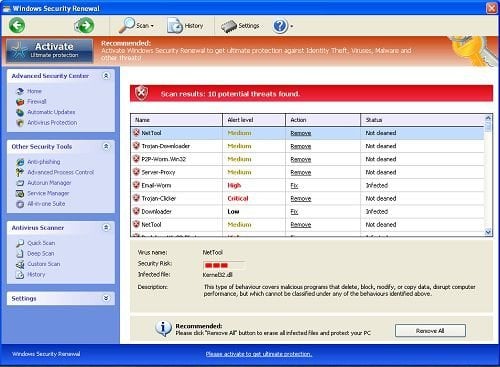 windows security renewal screenshot