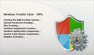 windows trouble taker installation screen