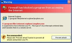 Windows TurnKey Console fake firewall warning pop-up