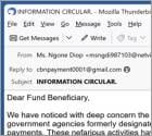 Central Bank Of Nigeria Email Scam