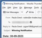 La Primitiva Lottery Promotions Program 2023 Email Scam