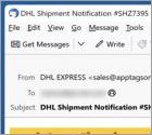 DHL - Incoming Shipment Notification Email Scam