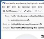 Your Netflix Membership Has Expired Email Scam