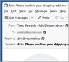 Temu - Pending Package Delivery Email Scam