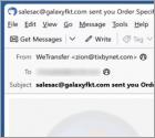 WeTransfer - Order Specifications Email Scam
