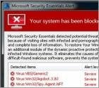 Fake Microsoft Security Essentials alert