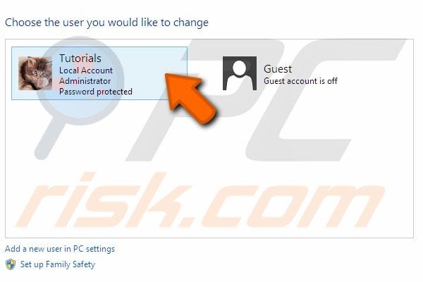 Add Change local accounts password step 6