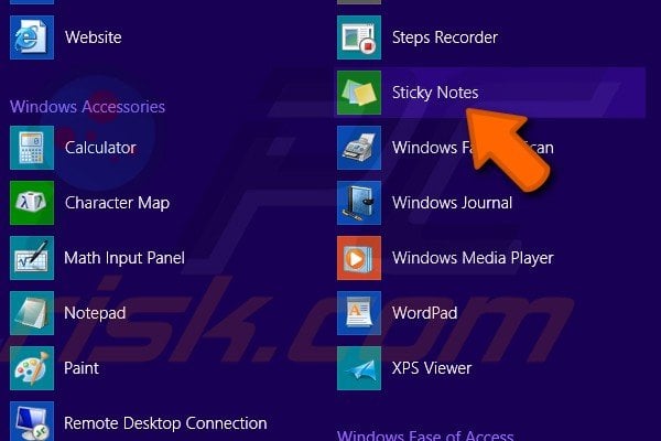 How to use Sticky notes step 3