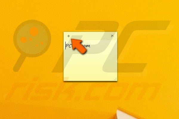 How to use Sticky notes step 5