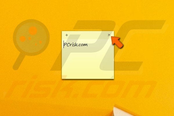 How to use Sticky notes step 7