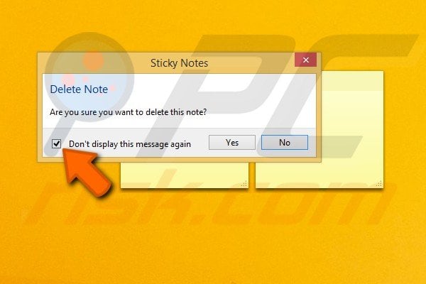 How to use Sticky notes step 8