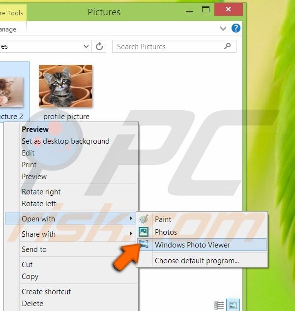 Open file in different app step 3
