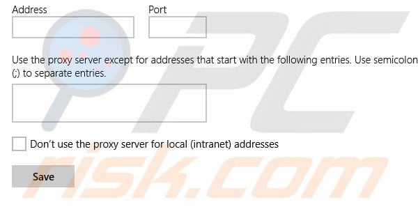 Set up your proxy step 5