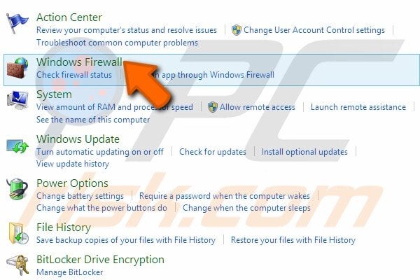Turn off firewall step 4