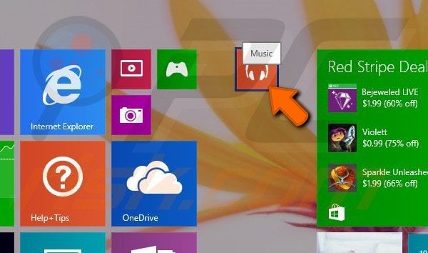 Creating app groups in Windows 8.1 step 3