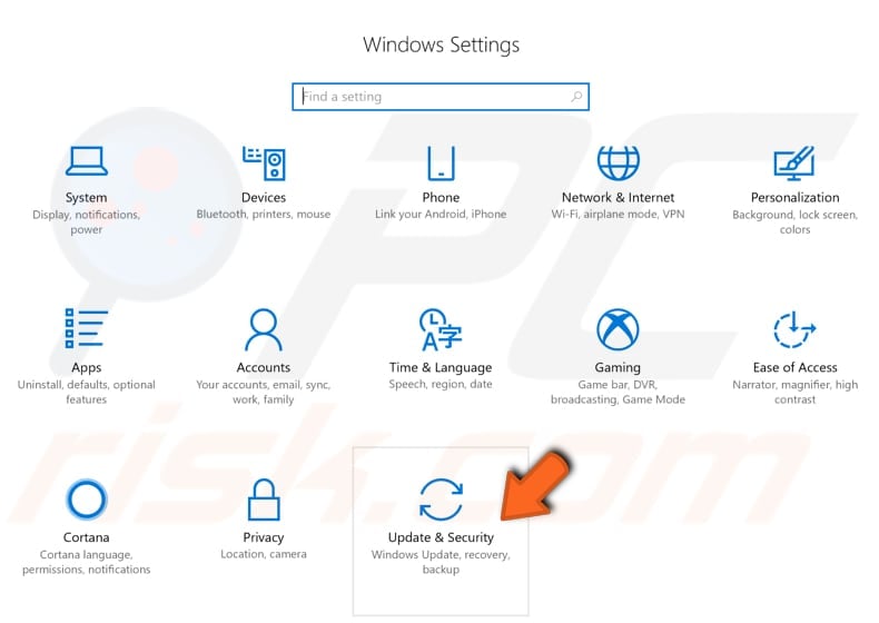 backup using back up and restore in windows 10 step2