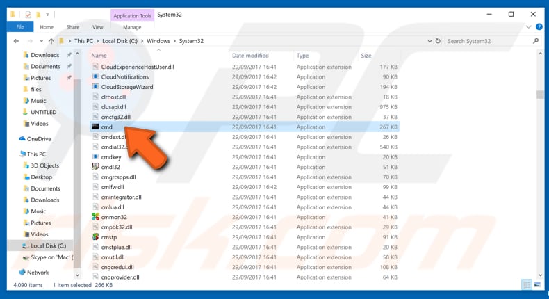 open command prompt from file explorer step 1