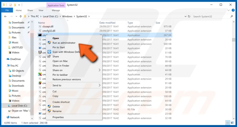 open command prompt from file explorer step 2