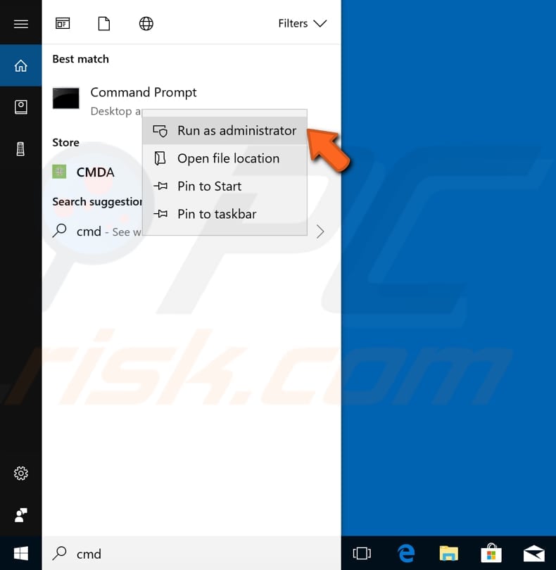open command prompt from start search step 2