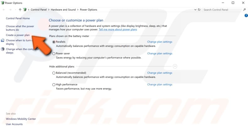how to create power plan step 3