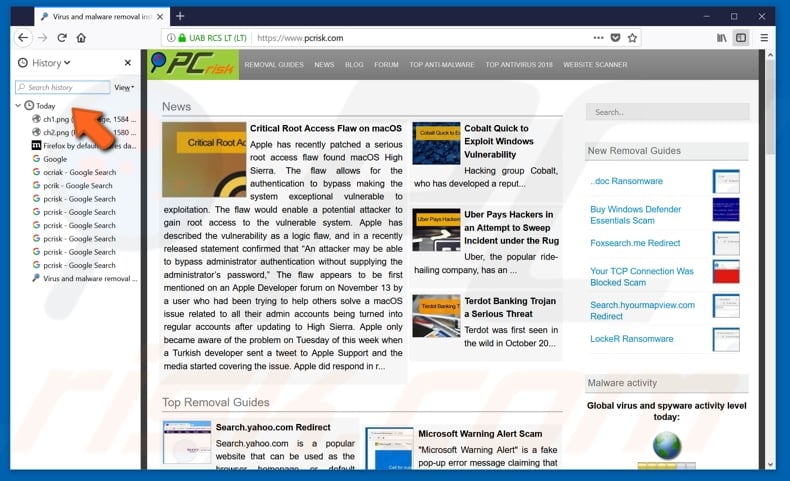 How to restore recently closed tabs in Mozilla Firefox step 5