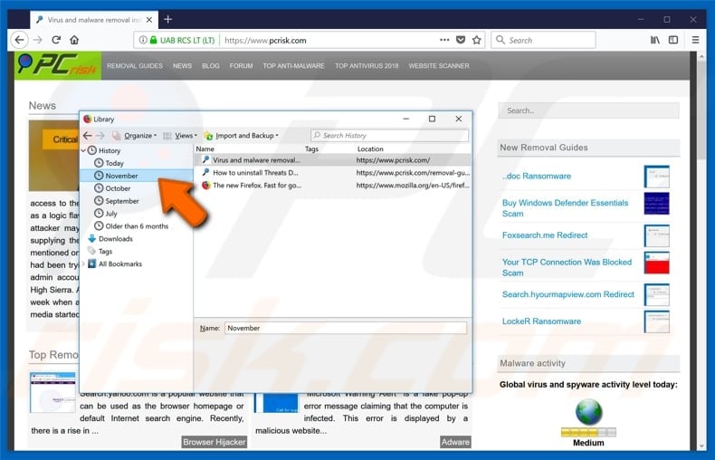 How to restore recently closed tabs in Mozilla Firefox step 7