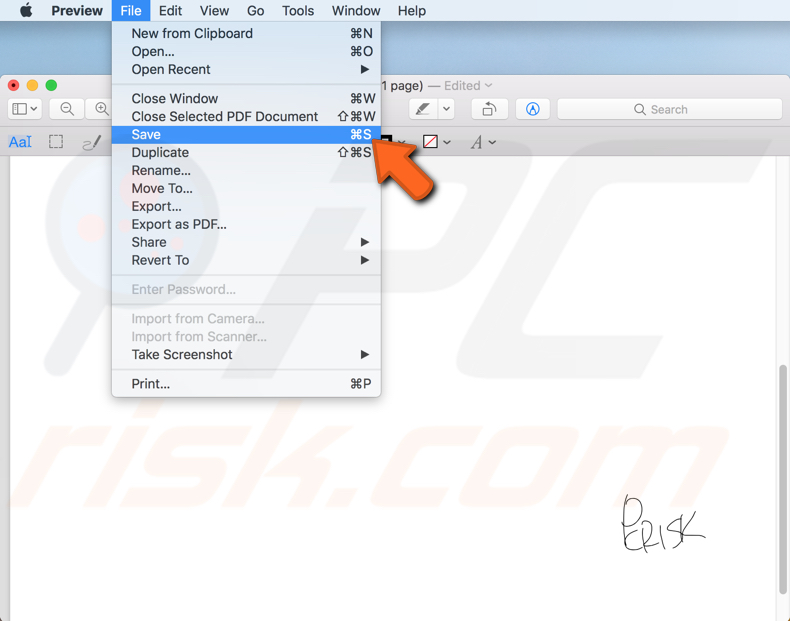 sign documents electronically on Mac step 7