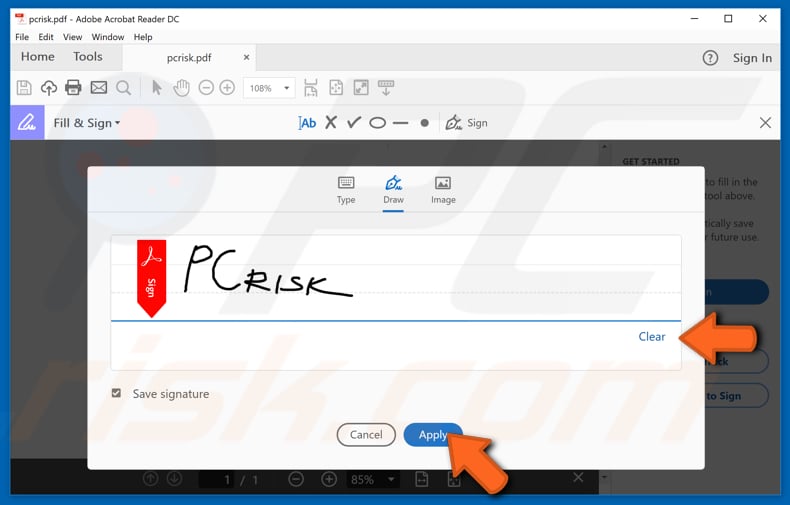 sign documents electronically on Windows step 4