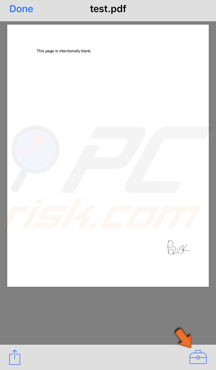 sign documents electronically on iPad or iPhone using Mail step 2