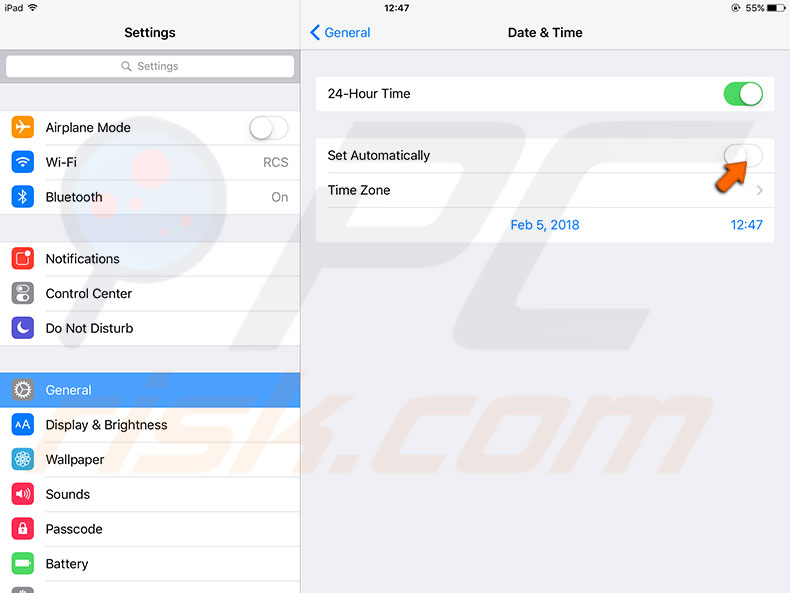 update-time-and-date-ios