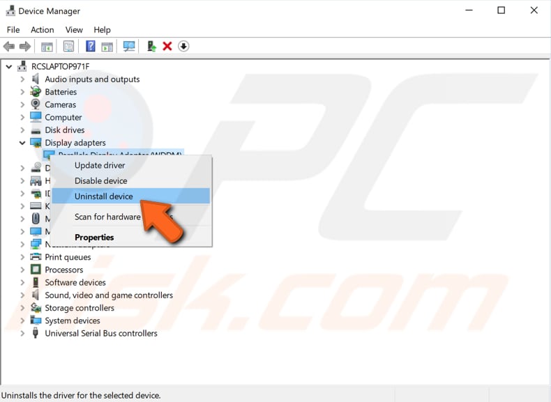 reinstall your display drivers step 2
