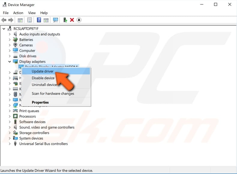 reinstall your display drivers step 5